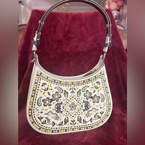 TORY BURCH•EMERSON LEATHER PRINTED SHOULDER BAG